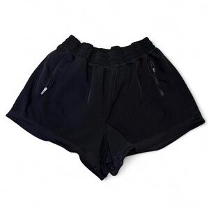 Black Women's Shorts with Zip Up Pockets